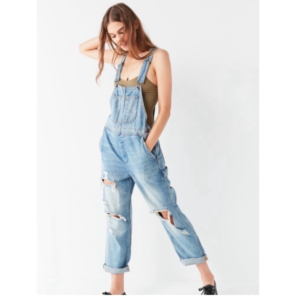 Urban Outfitters BDG distressed denim overalls